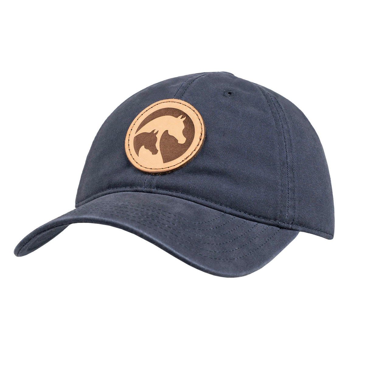AHA Official Logo Leather Patch Hat - Navy