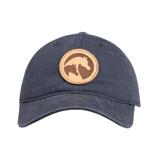 AHA Official Logo Leather Patch Hat - Navy